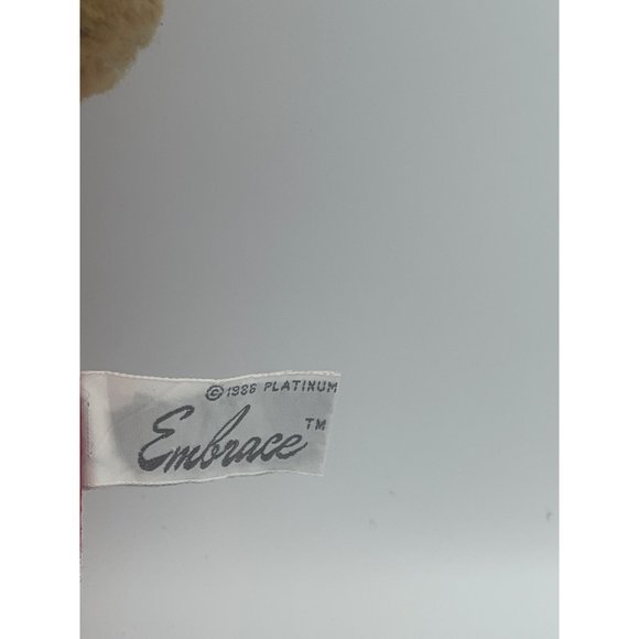 Vintage 88 Embrace Platinum Seasons Greeting Bear Santa Hat Hook and Loop Hands - Picture 5 of 6